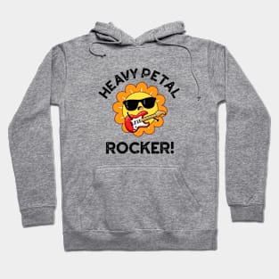 Heavy Petal Rocker Cute Heavy Metal Flower Pun Hoodie